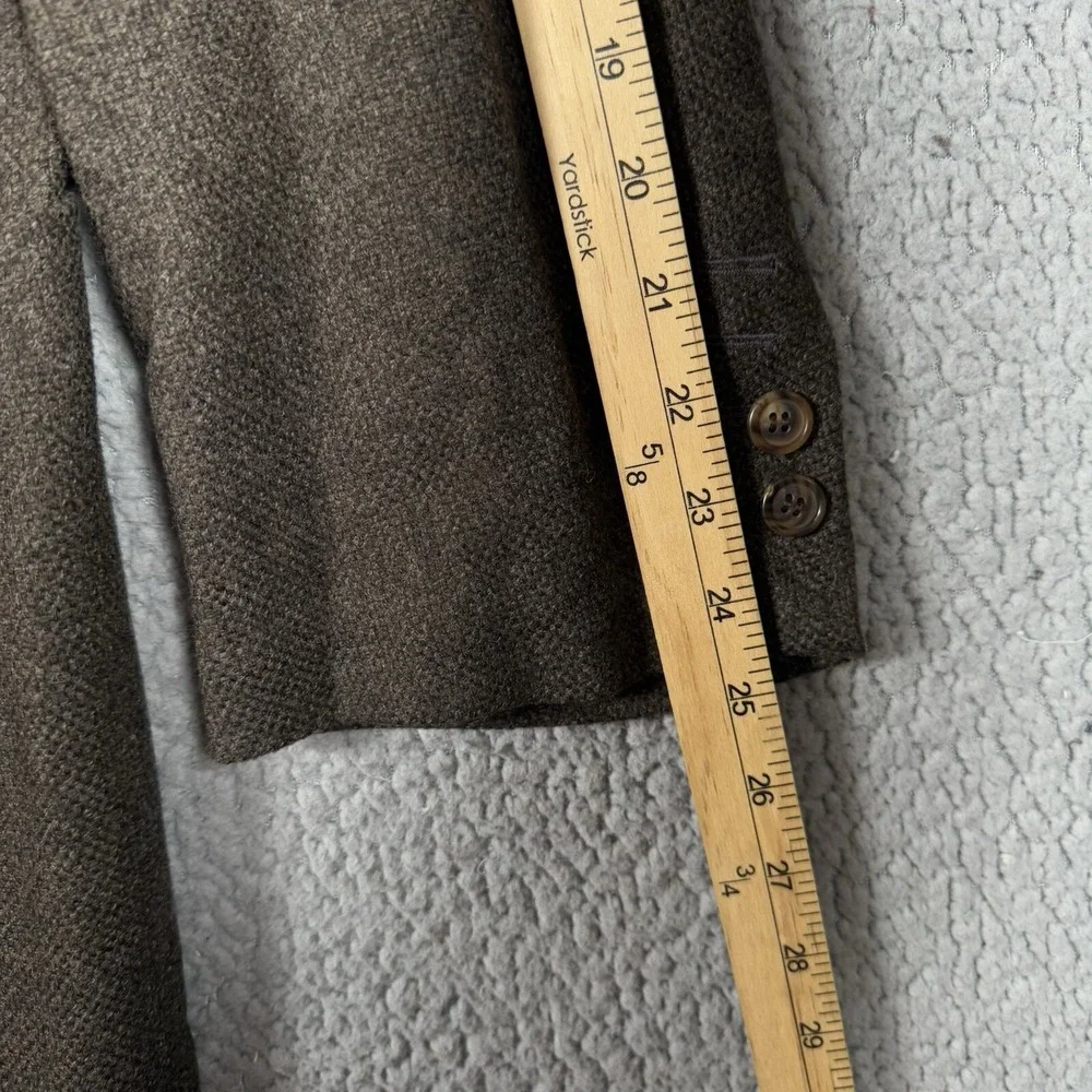 Zanella Blazer Mens 44R Brown Herringbone Wool Cashmere Blend Sports Coat‎ Tweed